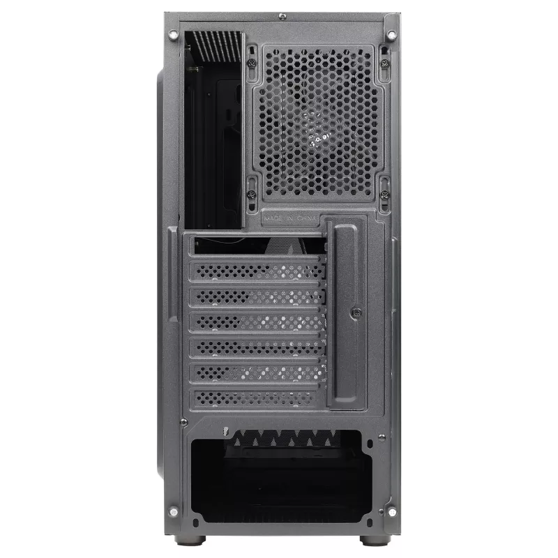 Aerocool DELTABKV1 ATX kompiuterio korpusas RGB priekis Pilnas šoninis langas 12cm ventiliatorius Juodas