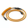 Susukamas USB laidas GLORIOUS GMMK Glorious Gold mechaninėms klaviatūroms, atjungiamas susuktas laidas, USB-A į USB-C