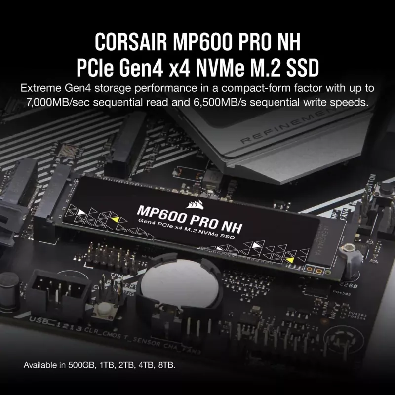 CORSAIR SSD 4TB MP600 Pro Nh PCI-E 4.0 NVMe M.2