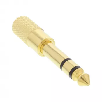 InLine garso adapteris 6,3mm kištukas / 3,5mm lizdas stereo, auksuotas, metalinis