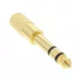 InLine garso adapteris 6,3mm kištukas / 3,5mm lizdas stereo, auksuotas, metalinis