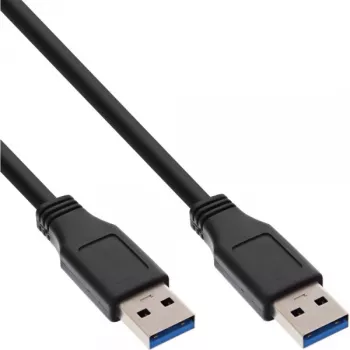 InLine USB 3.2 Gen.1 laidas, A tipas kištukas / A tipas kištukas, juodas, 5 m