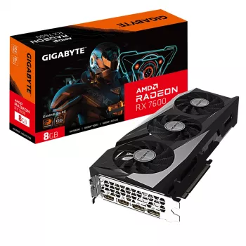 Vaizdo plokštė GIGABYTE GAMING Radeon RX 7600 8 GB GDDR6, PCIe 4.0, 128 bitų, WINDFORCE 3X