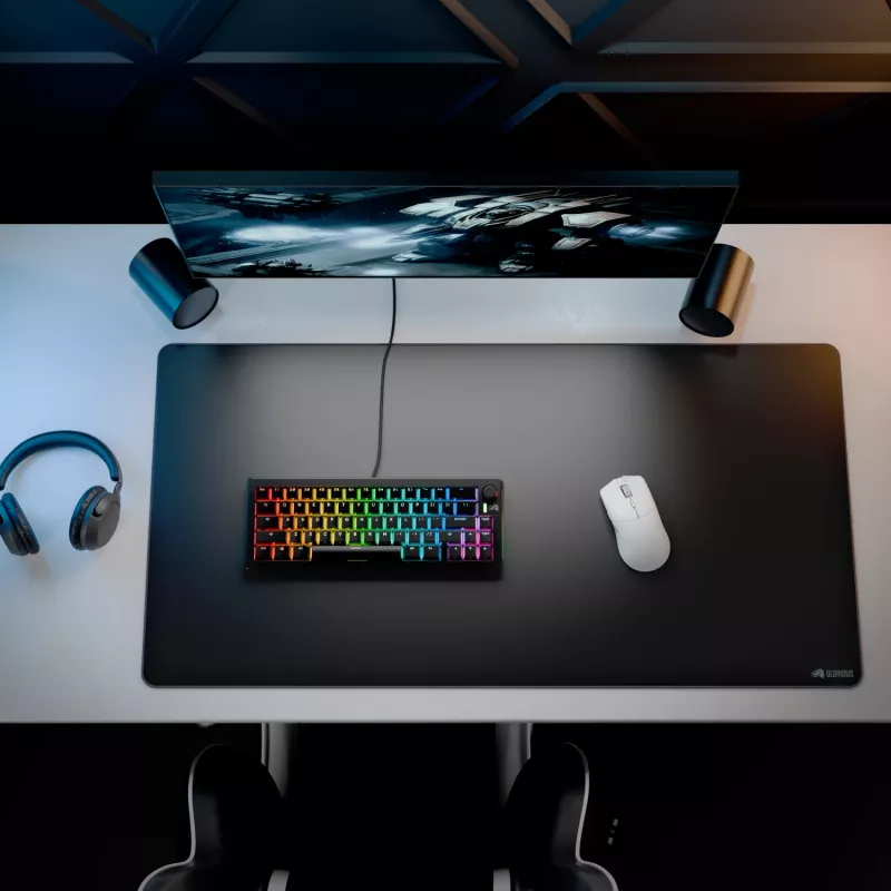Pelės kilimėlis Glorious Gaming Glorious Mouse Pad 2 XXL su dygsniuotais kraštais juodas