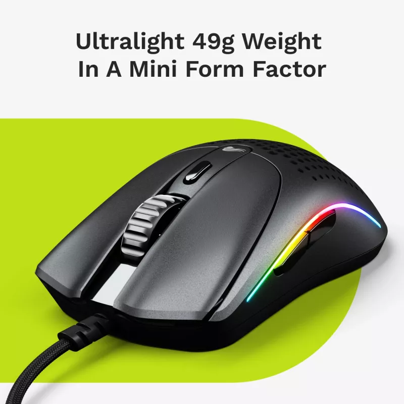 Pelėdas Glorious Gaming Model O 2 Mini Gaming Mouse RGB Juodas
