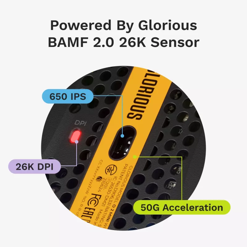 Pelėdas Glorious Gaming Model O 2 Mini Gaming Mouse RGB Juodas