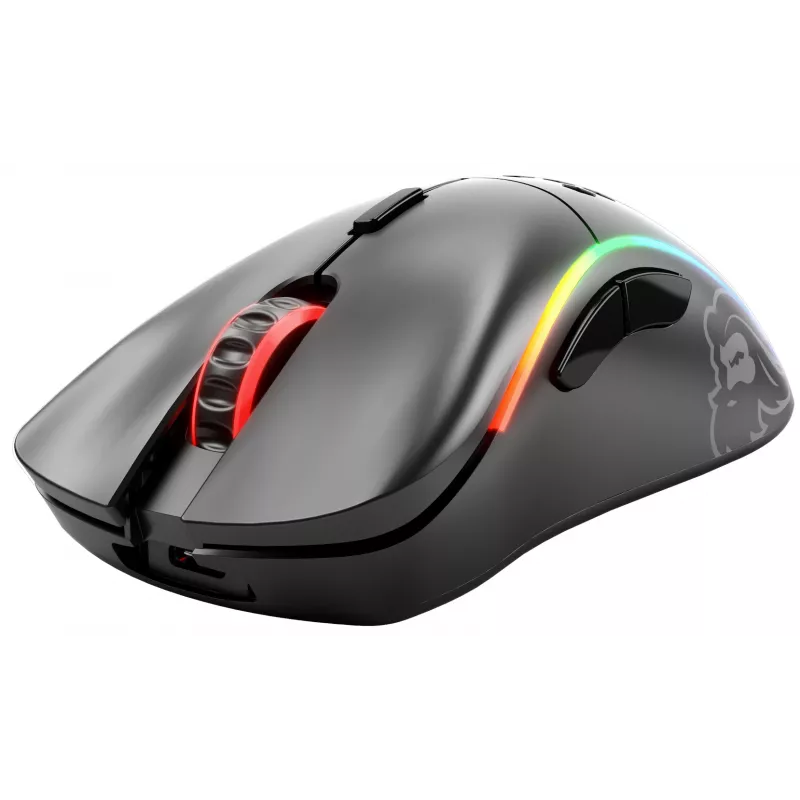 Glorious Gaming Model D Wireless – Matinė juoda, dešiniarankė, RF belaidė, 19000 DPI, juoda