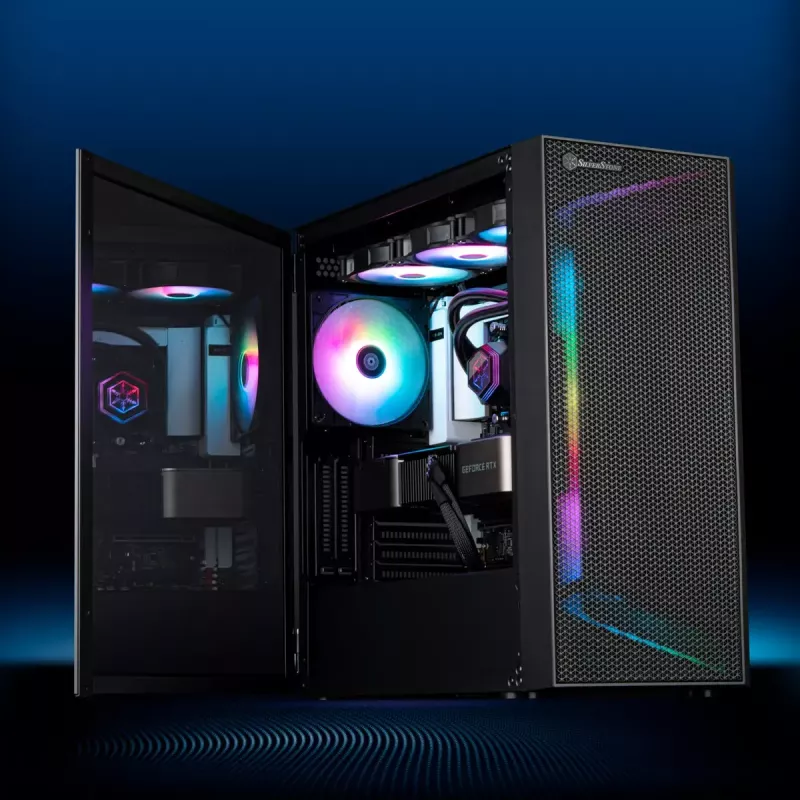 PC korpusas Silverstone SETA H1 Midi Tower juodas