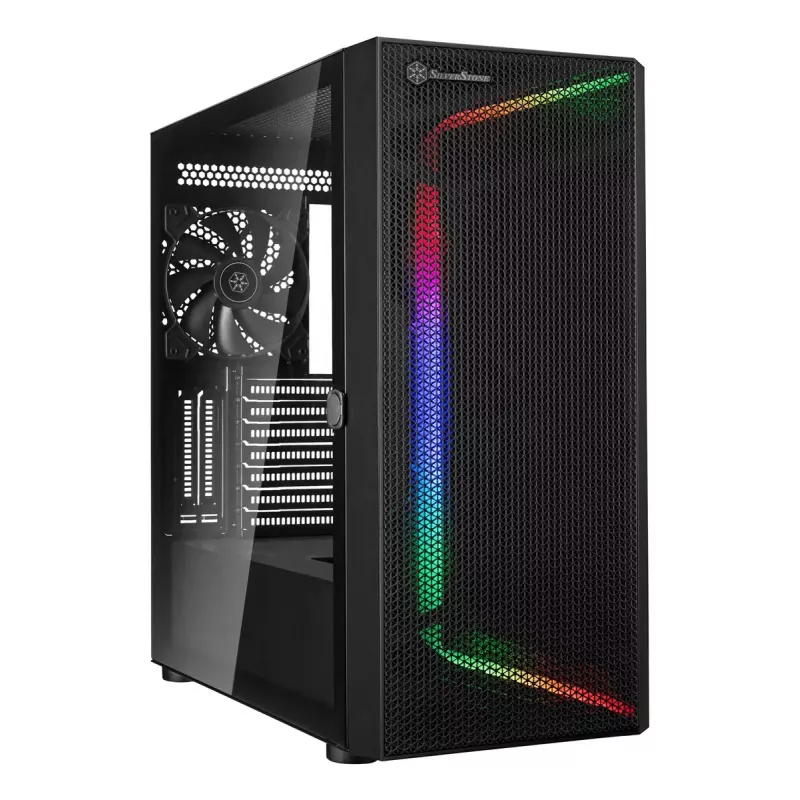 PC korpusas Silverstone SETA H1 Midi Tower juodas
