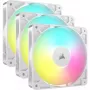 Ventiliatorių rinkinys Corsair RS120 ARGB 120 mm baltas 3 vnt.