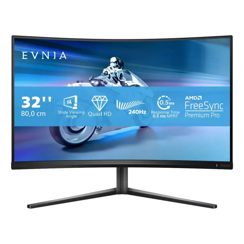 Philips Evnia 5000 32M2C5500W/00 monitorius 80 cm (31,5 col.) 2560 x 1440 pikseliai Quad HD LCD juodas