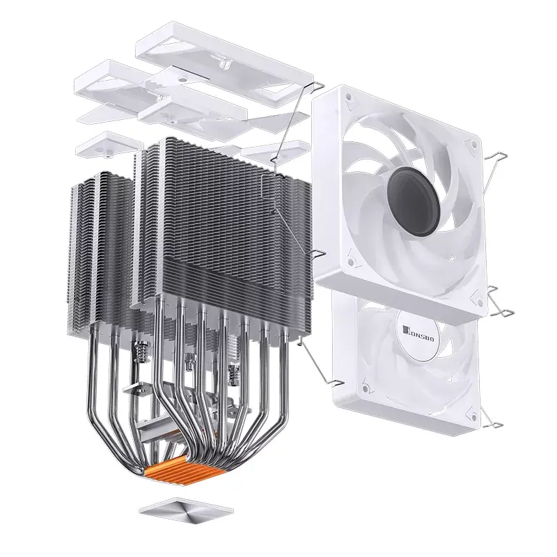 Ventiliatorius Jonsbo CR-3000 ARGB White 12 cm 600-1500 RPM hidraulinis
