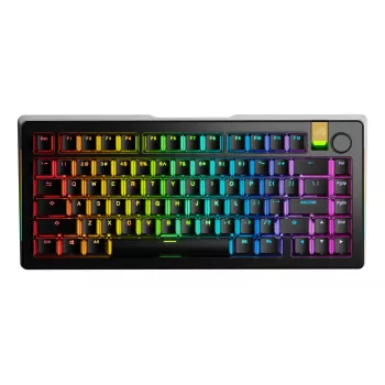 Mechaninė žaidimų klaviatūra GLORIOUS GMMK 3 PRO HE 75% belaidė RF + Bluetooth, RGB, US QWERTY, juoda