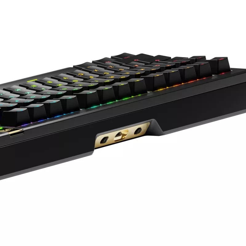 Mechaninė žaidimų klaviatūra GLORIOUS GMMK 3 PRO HE 75% belaidė RF + Bluetooth, RGB, US QWERTY, juoda