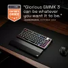 Mechaninė žaidimų klaviatūra GLORIOUS GMMK 3 PRO HE 75% belaidė RF + Bluetooth, RGB, US QWERTY, juoda