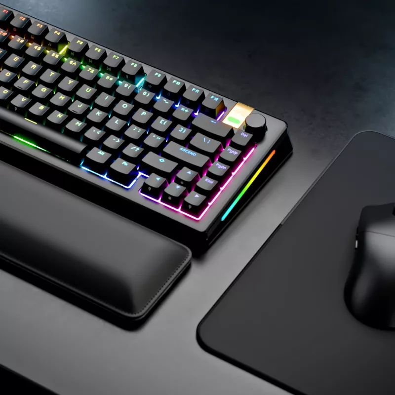 Mechaninė žaidimų klaviatūra GLORIOUS GMMK 3 PRO HE 75% belaidė RF + Bluetooth, RGB, US QWERTY, juoda