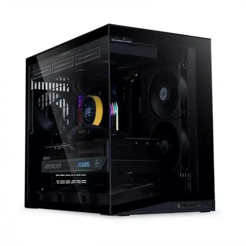 Kompiuterio korpusas Lian Li O11 Dynamic Mini V2 Flow Black