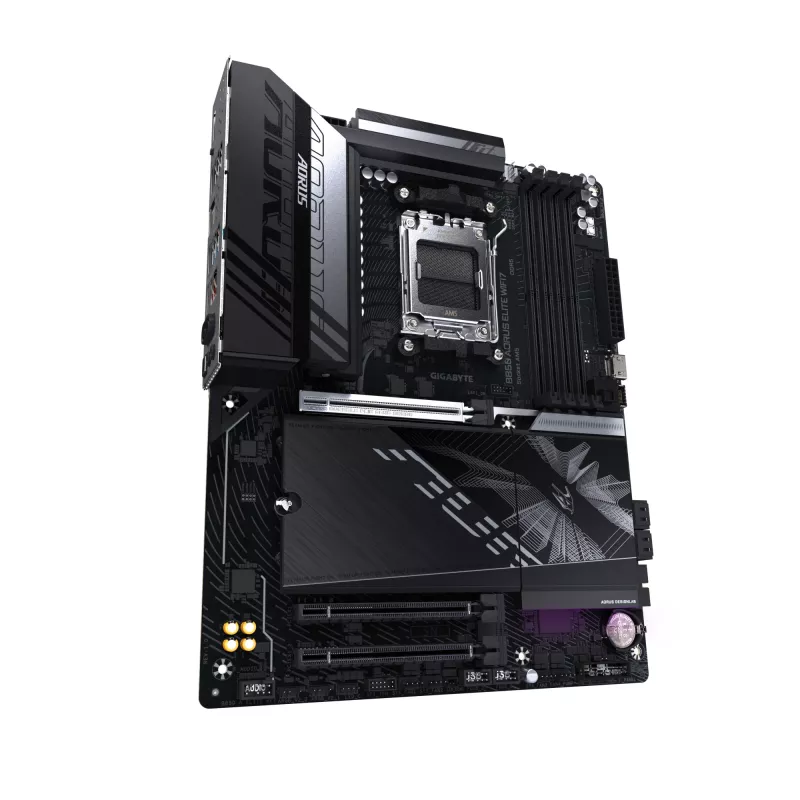 Motininė plokštė GIGABYTE B850 AORUS ELITE WIFI7 — AMD B850, Socket AM5, ATX, DDR5, 4x DIMM, 256 GB, Wi‑Fi 7, 2.5Gb LAN