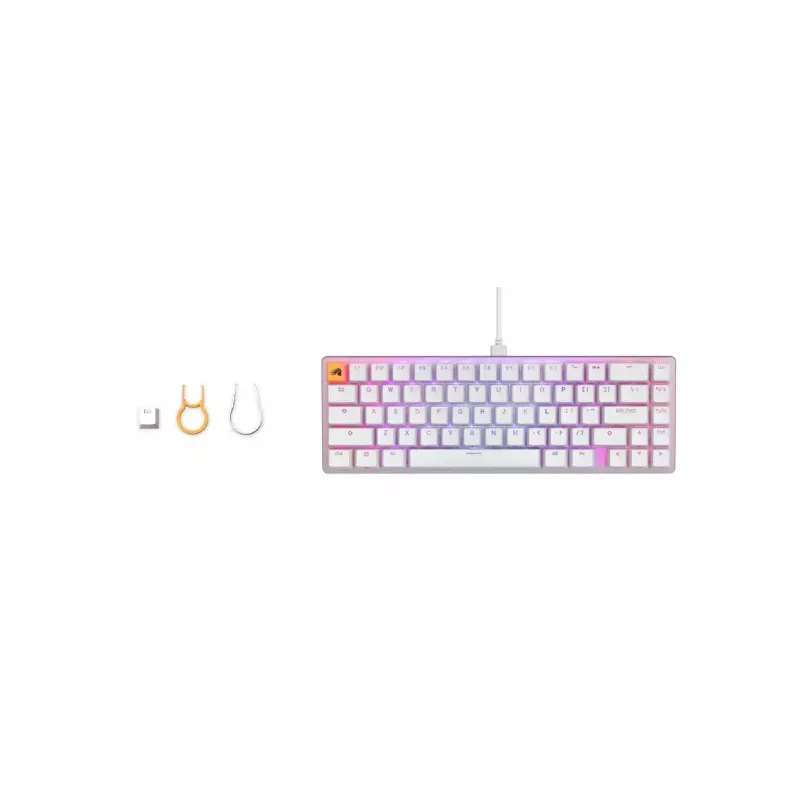 Mechaninė klaviatūra Glorious PC Gaming Race GMMK 2 65% White RGB