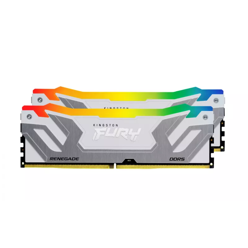 Kingston FURY Renegade DDR5 RGB 48GB (2x24GB) 8400MT/s CL40 CUDIMM Baltas XMP