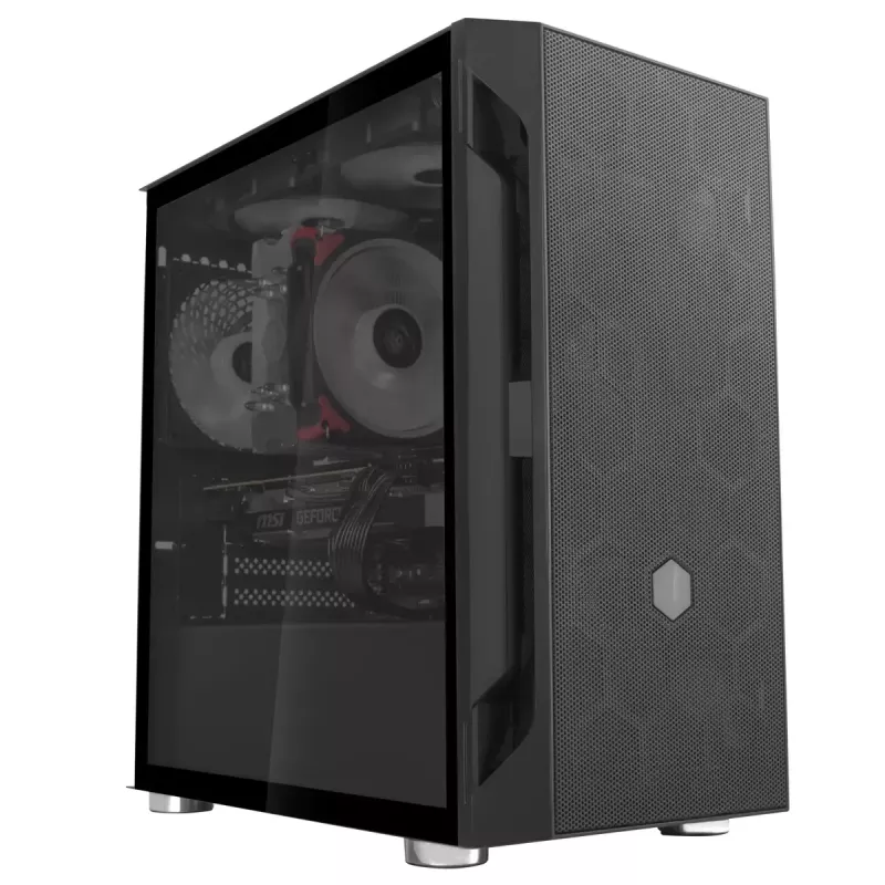 Korpusas Silverstone FARA H1M Micro Tower Juodas