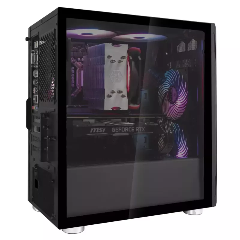 Korpusas Silverstone FARA H1M Micro Tower Juodas