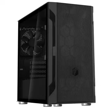 Korpusas Silverstone FARA H1M Micro Tower Juodas