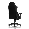 Žaidimų kėdė noblechairs Hero PU Leather – oro pripūsta sėdynė, paminkštintas atlošas, juoda, 137 cm aukštis, 150 kg talpa