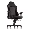 Žaidimų kėdė noblechairs Hero PU Leather – oro pripūsta sėdynė, paminkštintas atlošas, juoda, 137 cm aukštis, 150 kg talpa