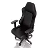 Žaidimų kėdė noblechairs Hero PU Leather – oro pripūsta sėdynė, paminkštintas atlošas, juoda, 137 cm aukštis, 150 kg talpa