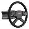 Moza Racing TSW vairas, 400 mm, PC, laidinis ir belaidis, juodas, aliuminis, dirbtinė oda, polimeras, kabelis