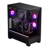 Korpusas Phanteks XT View Tower Juodas – Midi bokštas, grūdintas stiklas, RGB, tinka ATX/EATX/Micro-ATX/Mini-ITX, GPU iki 41,5 cm, CPU aušintuvas 184 mm