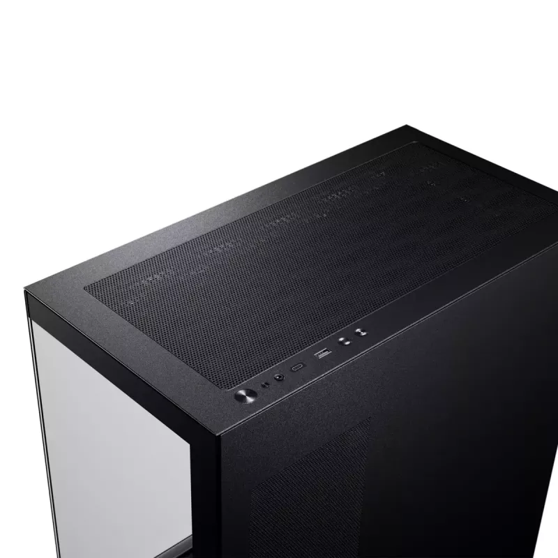 Korpusas Phanteks XT View Tower Juodas – Midi bokštas, grūdintas stiklas, RGB, tinka ATX/EATX/Micro-ATX/Mini-ITX, GPU iki 41,5 cm, CPU aušintuvas 184 mm