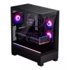 Korpusas Phanteks XT View Tower Juodas – Midi bokštas, grūdintas stiklas, RGB, tinka ATX/EATX/Micro-ATX/Mini-ITX, GPU iki 41,5 cm, CPU aušintuvas 184 mm
