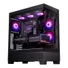 Korpusas Phanteks XT View Tower Juodas – Midi bokštas, grūdintas stiklas, RGB, tinka ATX/EATX/Micro-ATX/Mini-ITX, GPU iki 41,5 cm, CPU aušintuvas 184 mm
