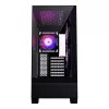 Korpusas Phanteks XT View Tower Juodas – Midi bokštas, grūdintas stiklas, RGB, tinka ATX/EATX/Micro-ATX/Mini-ITX, GPU iki 41,5 cm, CPU aušintuvas 184 mm