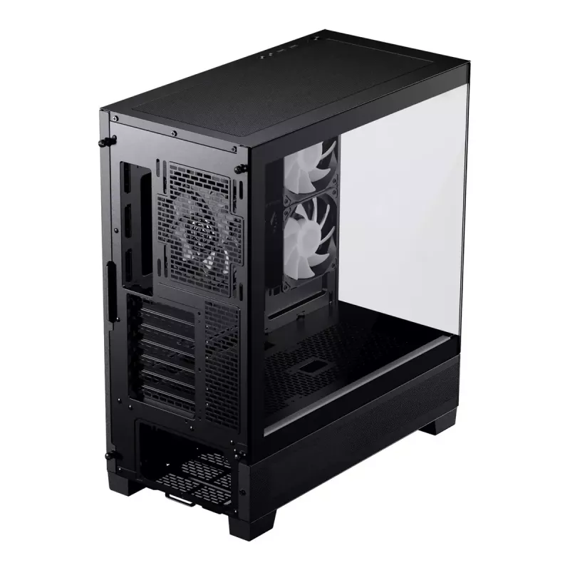 Korpusas Phanteks XT View Tower Juodas – Midi bokštas, grūdintas stiklas, RGB, tinka ATX/EATX/Micro-ATX/Mini-ITX, GPU iki 41,5 cm, CPU aušintuvas 184 mm