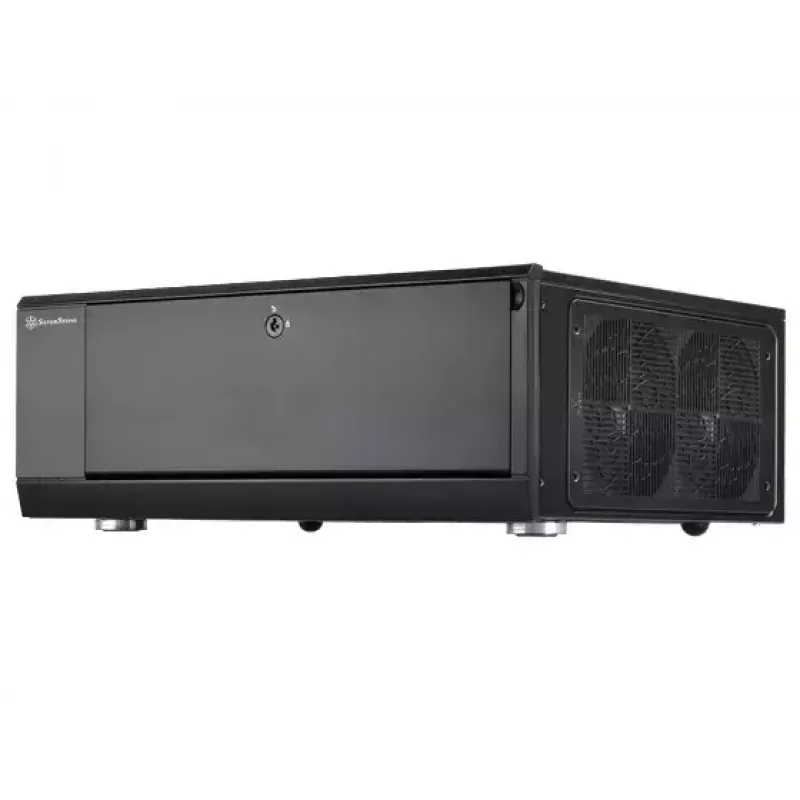 PC korpusas SilverStone GD10 HTPC juodas