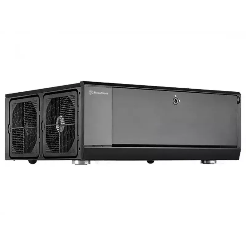PC korpusas SilverStone GD10 HTPC juodas