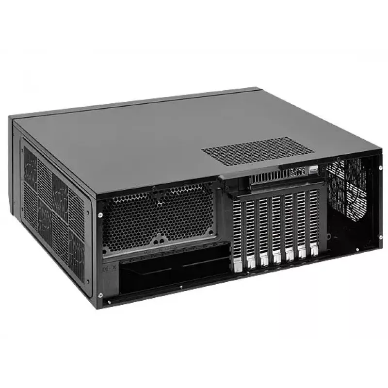 PC korpusas SilverStone GD10 HTPC juodas