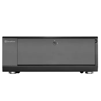 PC korpusas SilverStone GD10 HTPC juodas