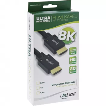 InLine Ultra High Speed HDMI laidas M/M 8K4K, auksuotas, 3 m