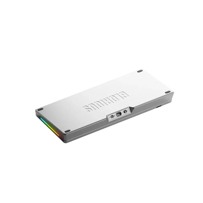 Mechaninė klaviatūra GLORIOUS GMMK 3 PRO 75% Prebuilt Wireless, USB + RF + Bluetooth, QWERTY, sidabrinė