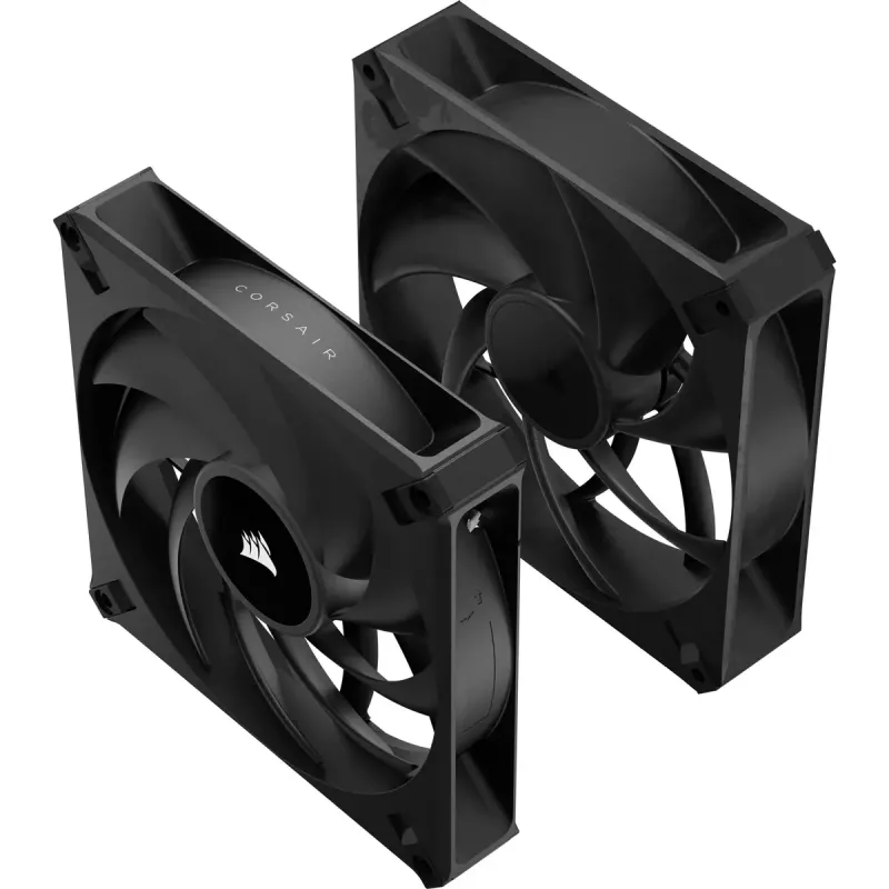 Ventiliatorius Corsair RS140 MAX kompiuterio korpusui 14 cm Juodas 2 vnt