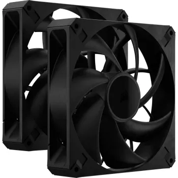 Ventiliatorius Corsair RS140 MAX kompiuterio korpusui 14 cm Juodas 2 vnt