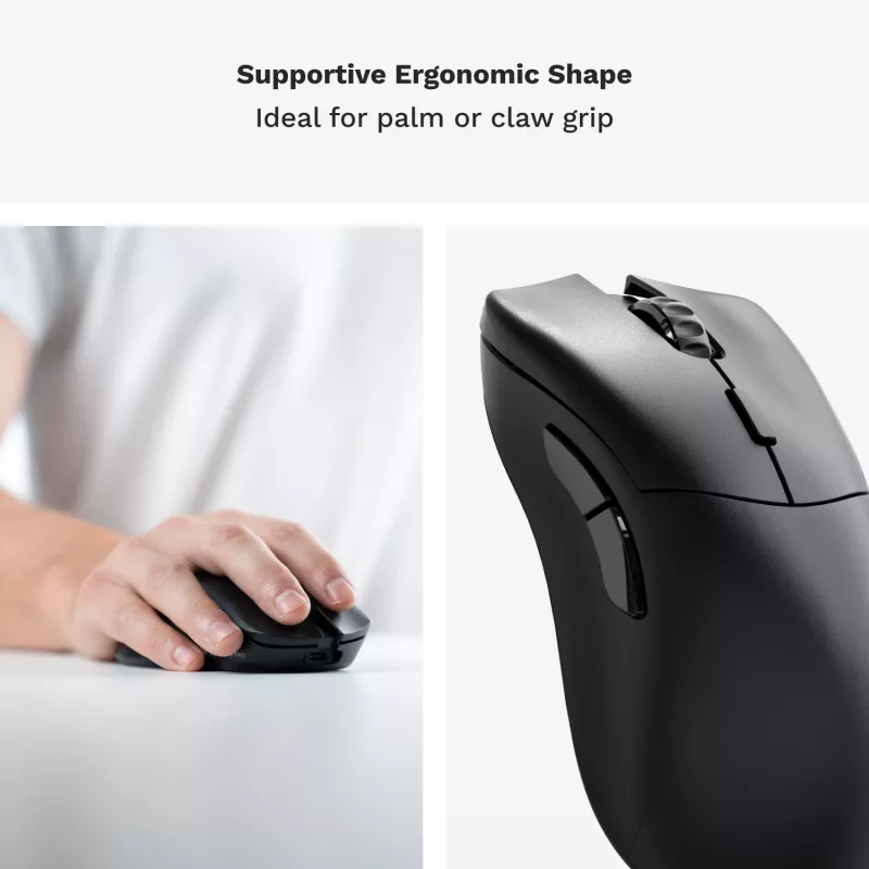 Glorious Gaming pelė Model D 2 PRO Wireless - 1K Polling - Juoda
