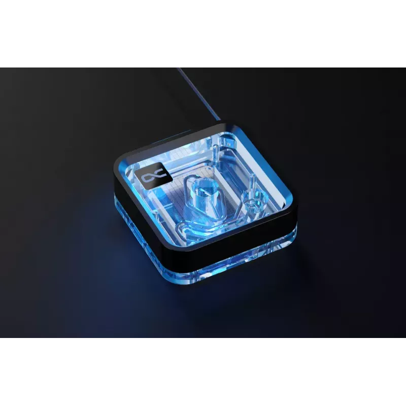 Vandens blokas procesoriui Alphacool Core 1 LT Aurora Acrylic Copper Nickel Black Transparent
