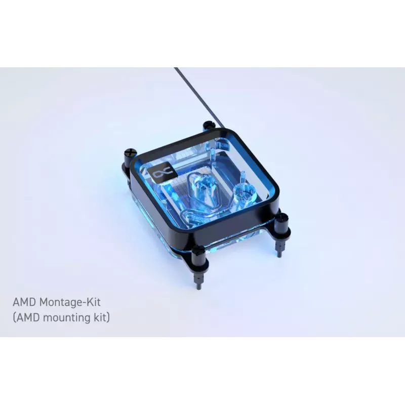 Vandens blokas procesoriui Alphacool Core 1 LT Aurora Acrylic Copper Nickel Black Transparent