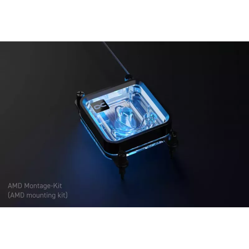 Vandens blokas procesoriui Alphacool Core 1 LT Aurora Acrylic Copper Nickel Black Transparent