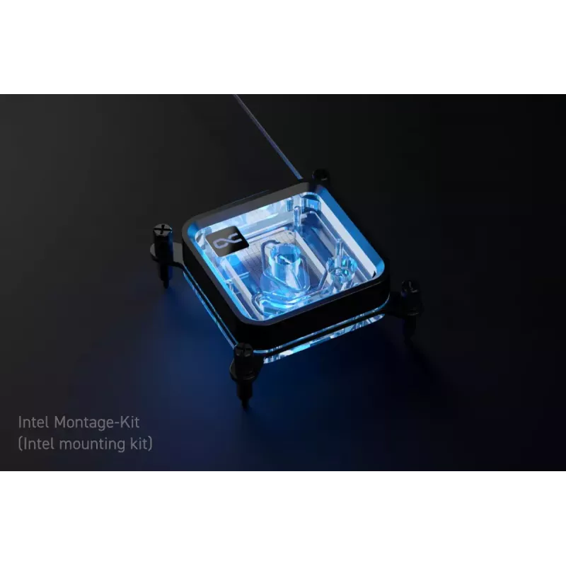 Vandens blokas procesoriui Alphacool Core 1 LT Aurora Acrylic Copper Nickel Black Transparent